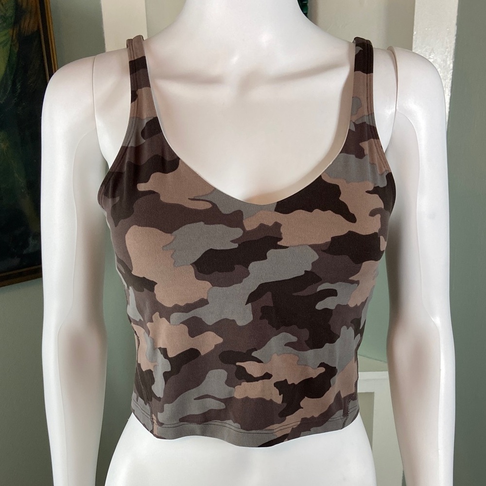 lululemon athletica Camo Dusty Bronze Camouflage sports bra Align Tank Top crop